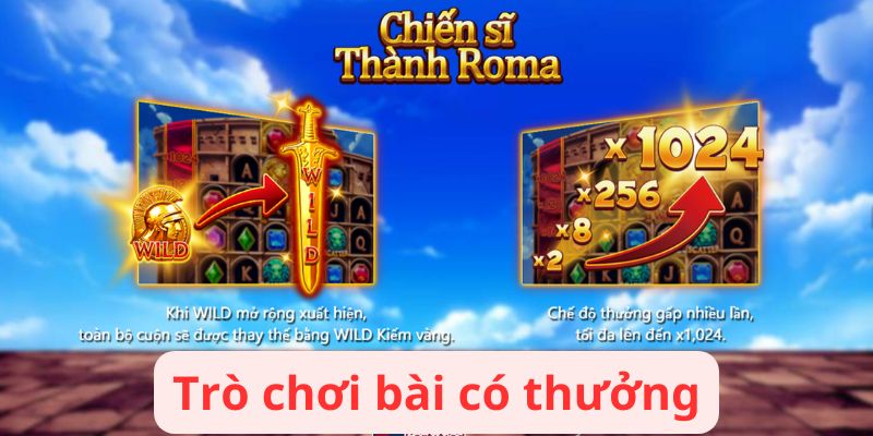 Trò chơi bài có thưởng.