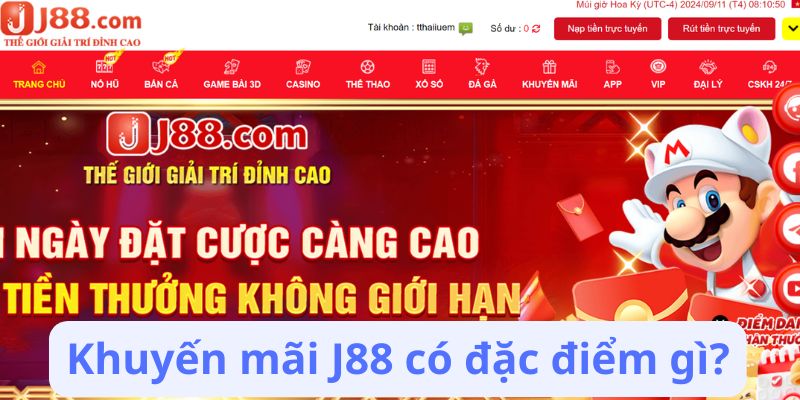 Khuyến mãi J88 có đặc điểm gì?